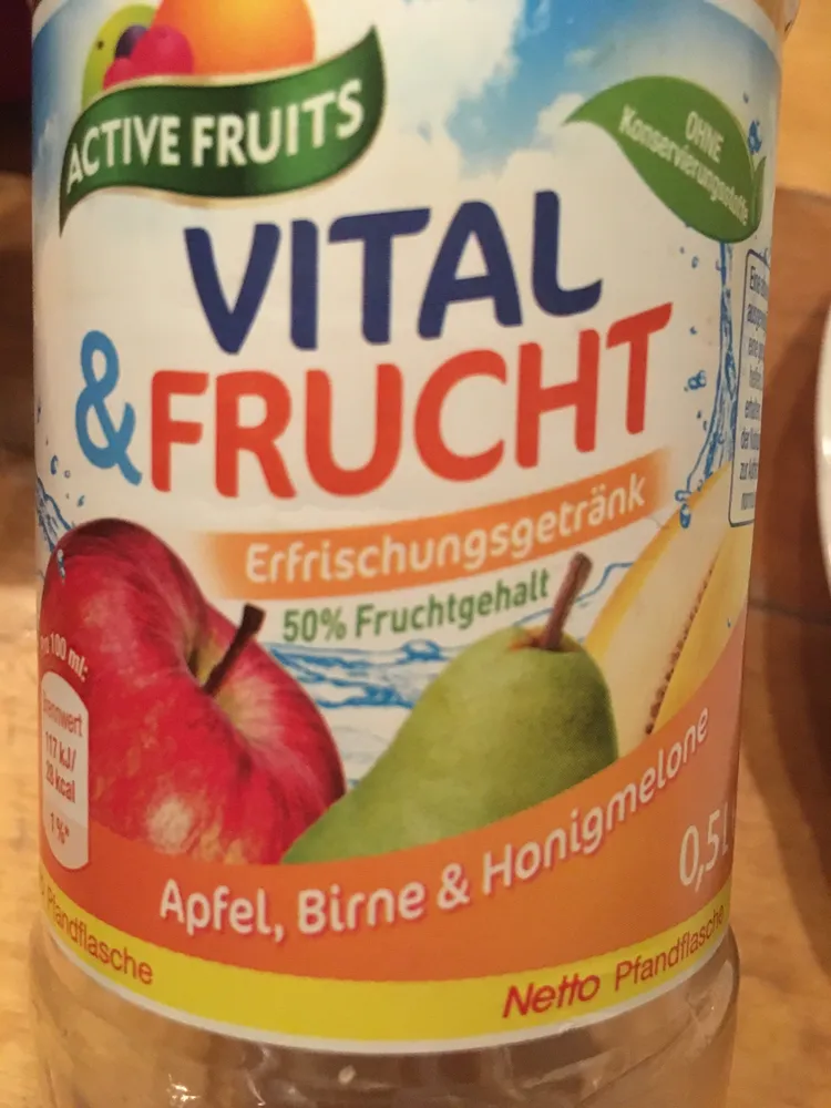 Vital & Frucht Apfel, Birne & Honigmelone