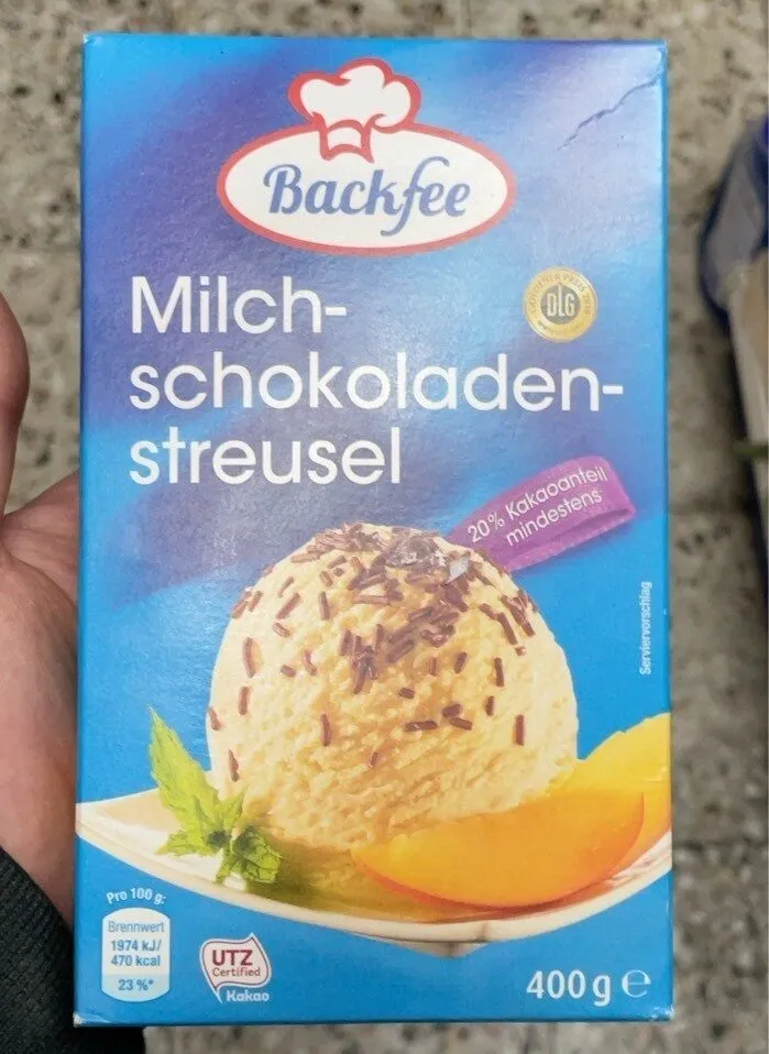 Milchschokoladen Streusel
