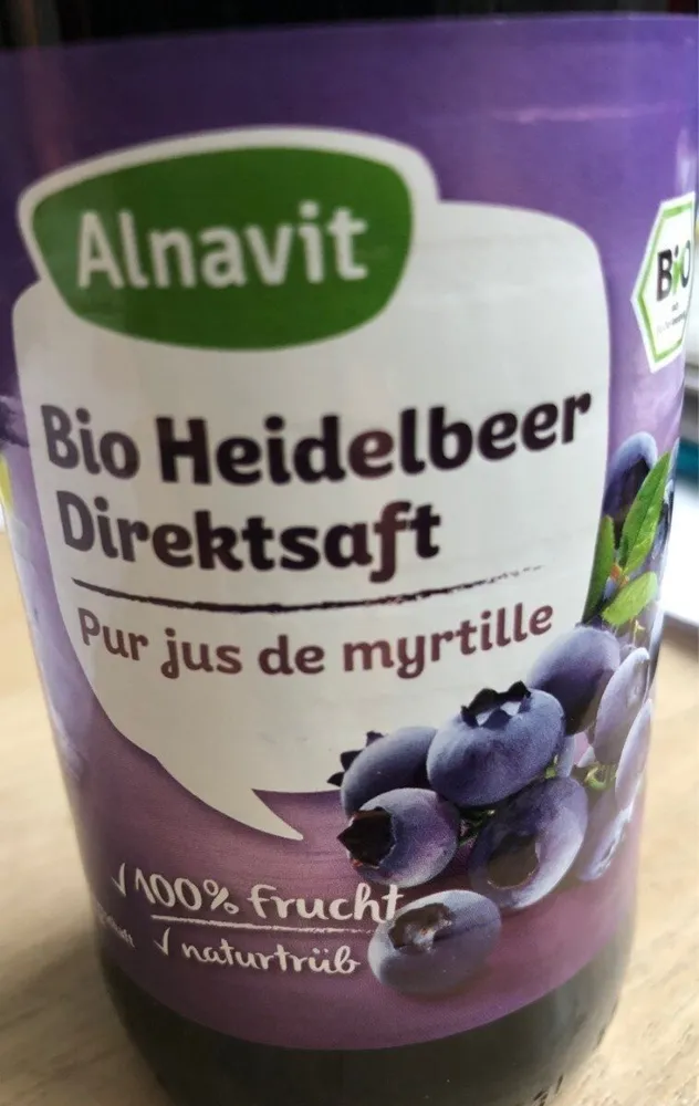 Pur jus de myttilles