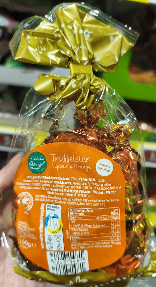 Trüffel Eierlikör Liqueur d'orange