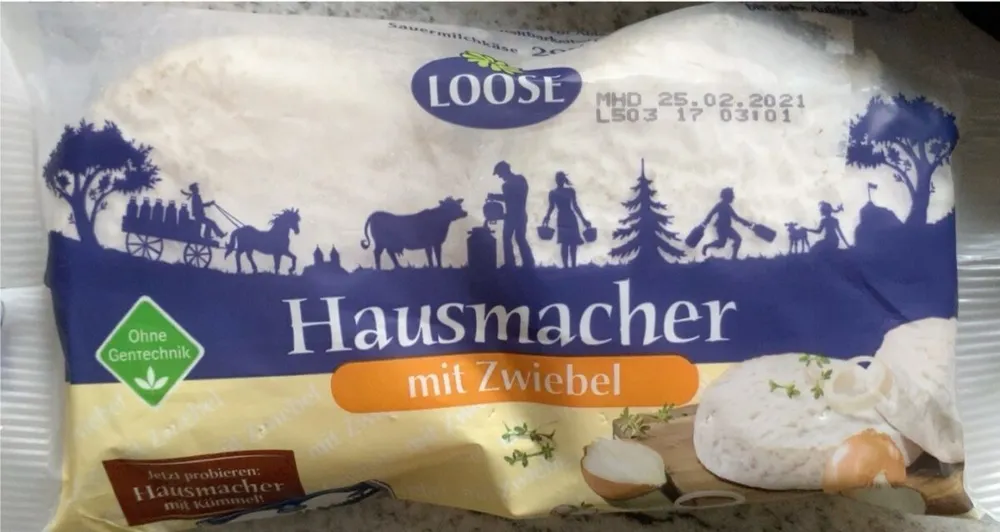 Hausmacher Handkäse mit Zwiebel