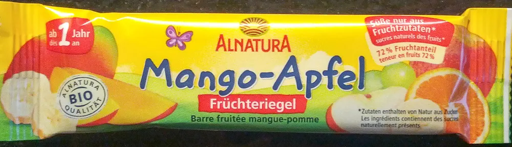 Mango-Apfel Früchteriegel