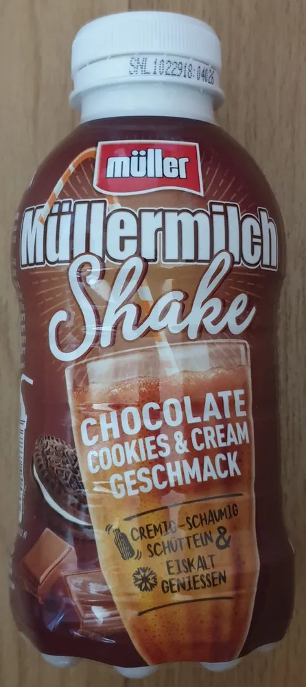 Müllermlich Shake Chocolate Cookies & Cream Geschmack