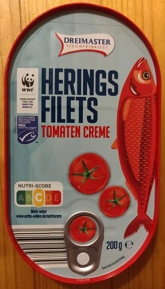 Heringsfilets Tomatencreme