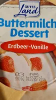 Buttermilch Dessert Erdbeer-Vanille
