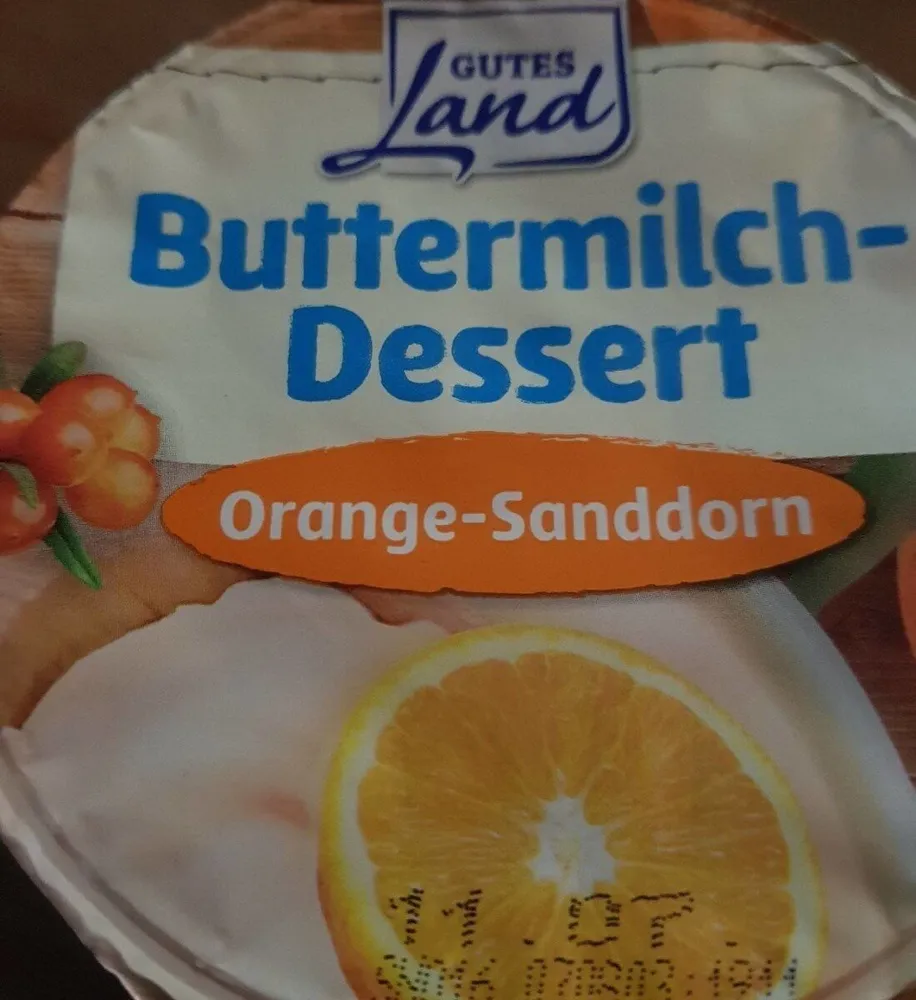 Buttermilch-Dessert / Orange-Sanddorn
