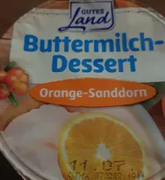 Buttermilch-Dessert / Orange-Sanddorn
