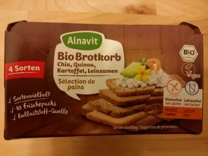 Bio Brotkorb Chia, Quinoa, Kartoffel, Leinsamen