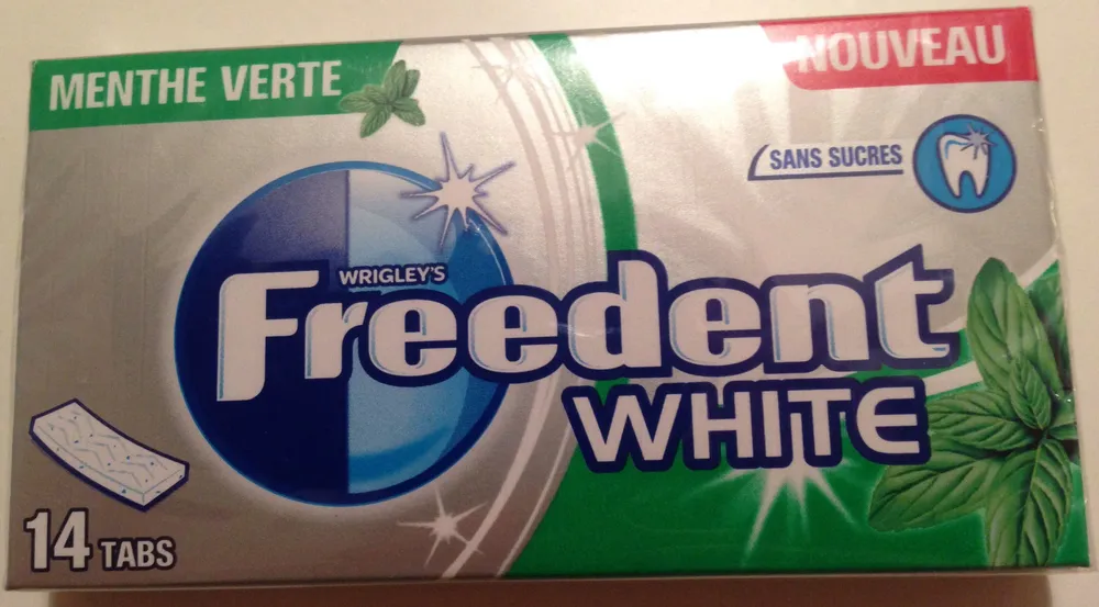 Freedent White Menthe Verte