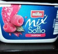 Mix soffio mousse di bianco più lamponi