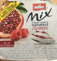 Mix yogurt lamponi melograno