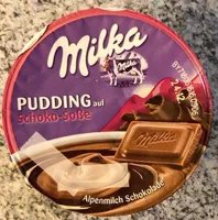 Pudding auf Schoko-Soße
