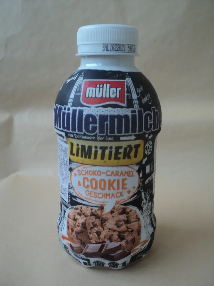Mullermilch Bautura lactata cu gust de caramel-fursec-ciocolata