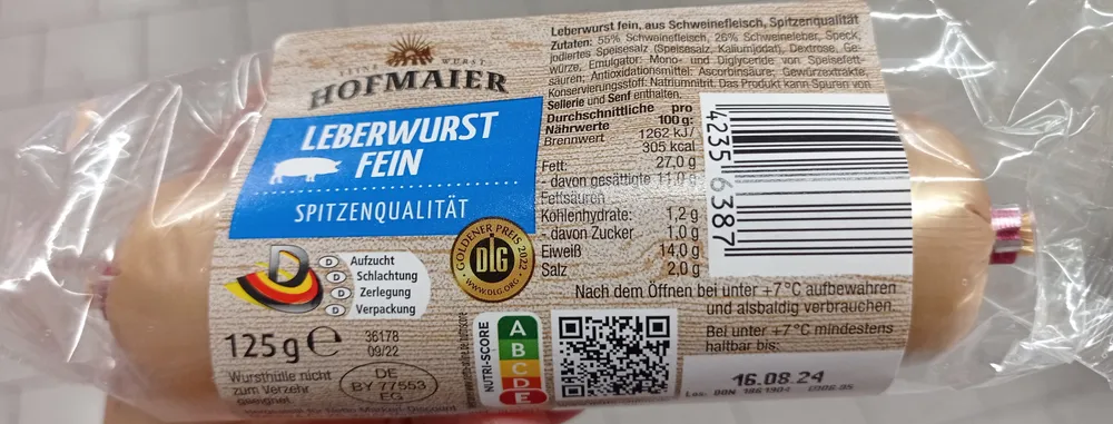 Leberwurst fein
