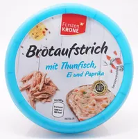 Brotaufstrich mit Thunfisch, Ei und Paprika