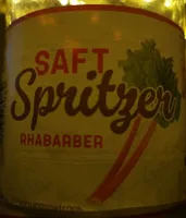 Saft Spritzer Rhabarber