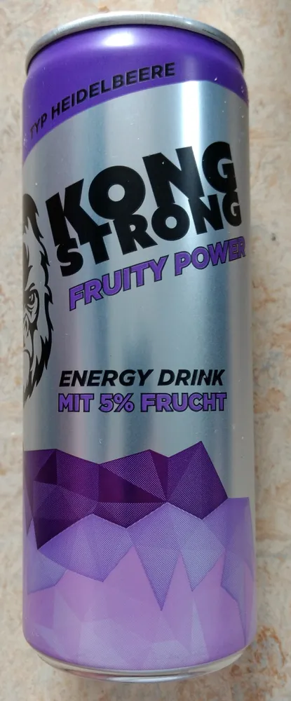 Energy Drink Fruity Power Typ Heidelbeere