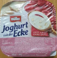 Joghurt mit der Ecke Himbeere & weisse schoko splits