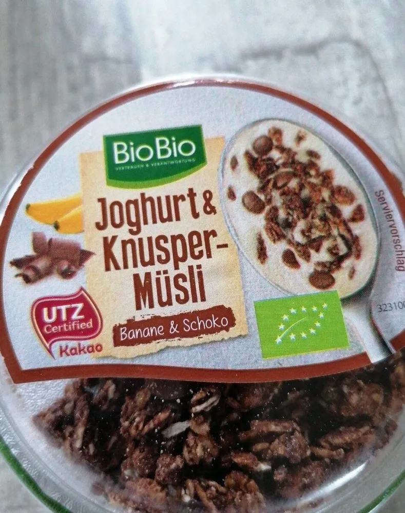 Joghurt & Knusper-Müsli Banane und Schoko