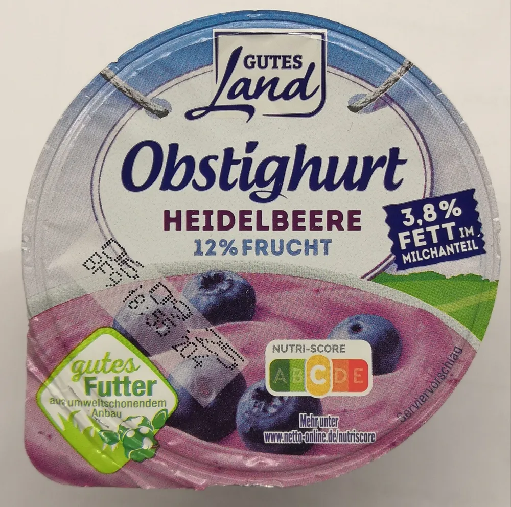 Obstighurt Heidelbeeren
