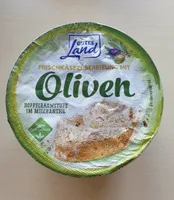 Frischkäsezubereitung mit Oliven