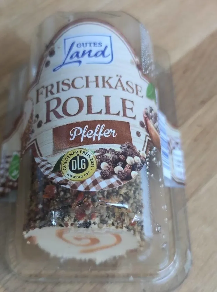 Frischkäse Rolle Pfeffer