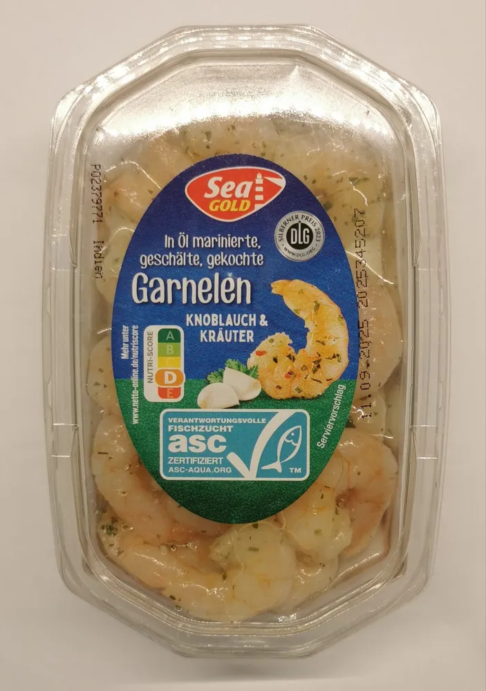 Marinierte Garnelen - Knoblauch & Kräuter