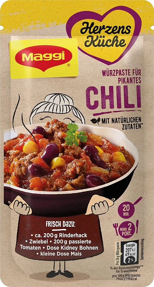Maggi Würzpaste für pikantes Chili
