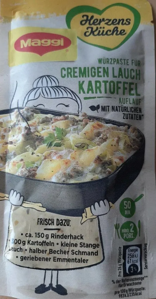 Würzpaste für Cremigen Lauch Kartoffel Auflauf