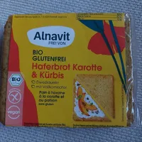 Alnavit Haferbrot Karotte und Kürbis 42395294 Glutenfreies Haferbrot