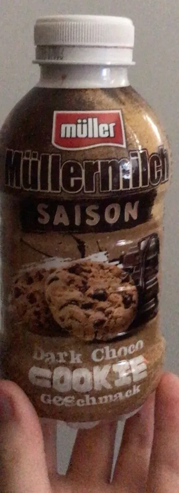 Müllermilch Saison Dark Choco cookie Geschmack