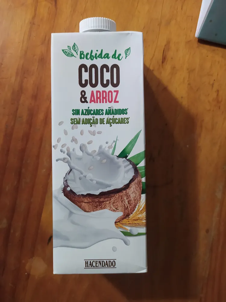 Bebida de coco y arroz