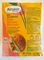 Alnavit Chia Quinoa Brötchen 42406112 Glutenfreie Brötchen mit Maisstärke und Quinoavollkornmehl (Bio)