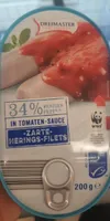 Heringsfilets - Tomatensauce, weniger fett