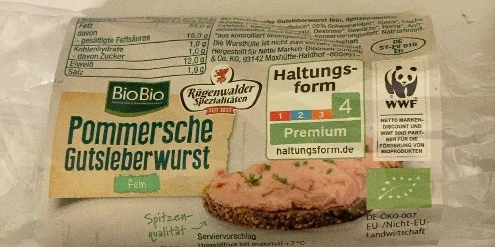 Pommersche Gutsleberwurst