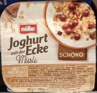 Joghurt mit der Ecke Müsli