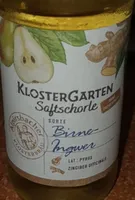 Saftschorle Birne Ingwer