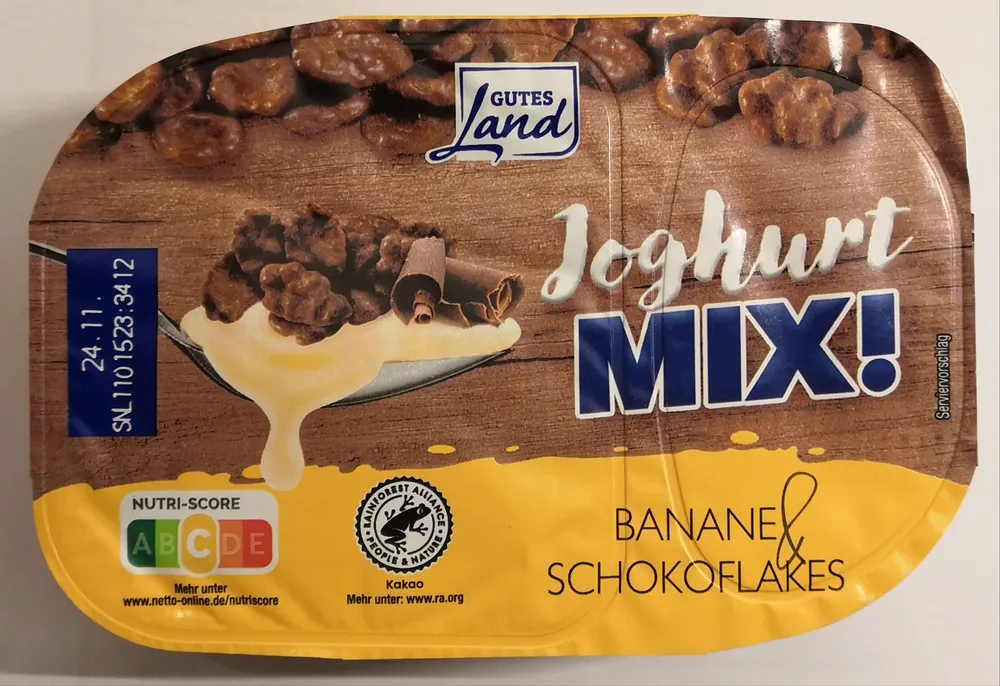 Joghurt-Mix - Banane & Schokoflakes