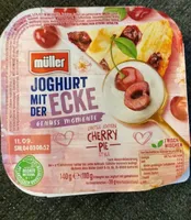 Joghurt mit der Ecke cherry pie