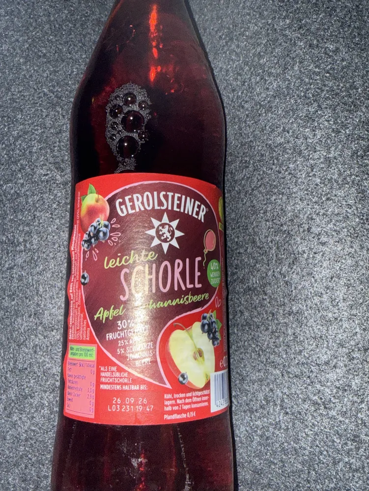 Leichte Schorle - Apfel-Johannisbeere