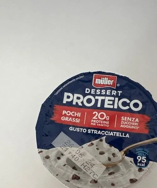 Dessert proteico stracciatella