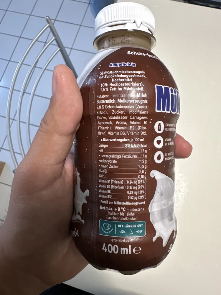 Milchmischerzeugnis mit Schokoladengeschmack
