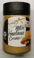 Milch Haselnuss Creme