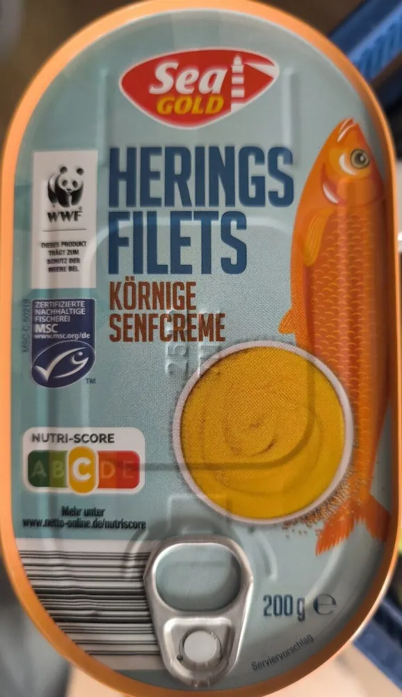 Heringsfilets Körnige Senfcreme