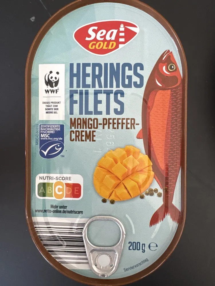 Herings Filets Mango-Pfeffer-Creme