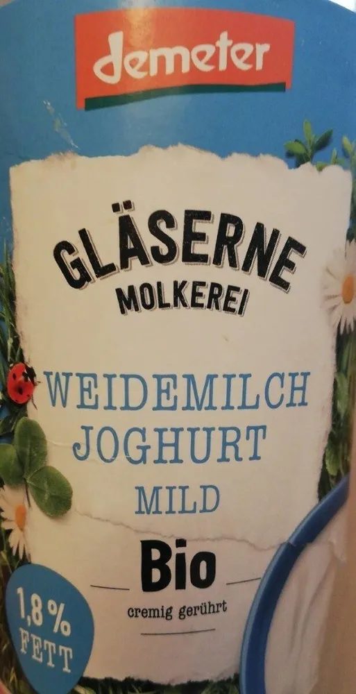 Weidemilch Jogurt mild Demeter