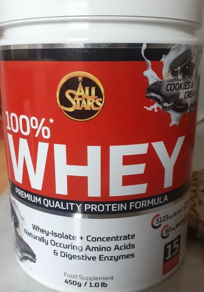 Whey cookies and cream