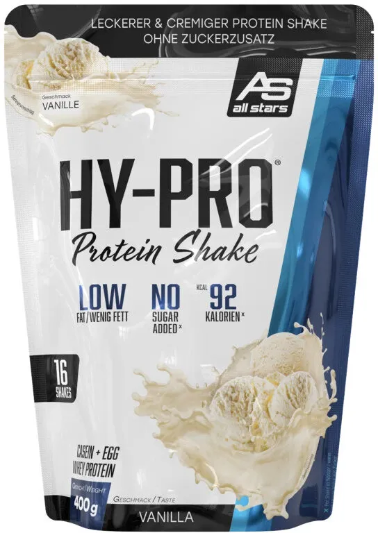 Hy-Pro Casein egg Whey Protein Shake vanilla