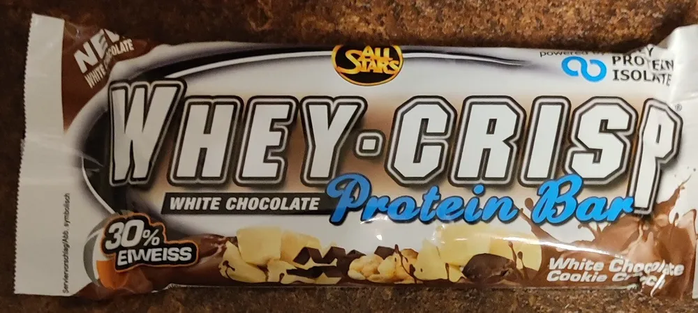 Whey-Crisp Protein Bar White Chocolate Cookie Crunch