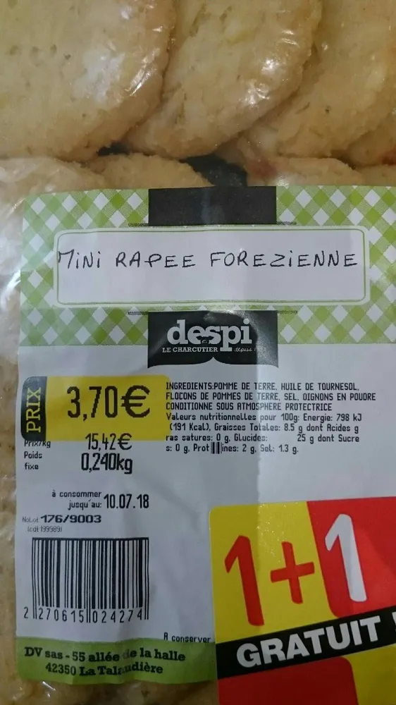 Mini râpée forezienne